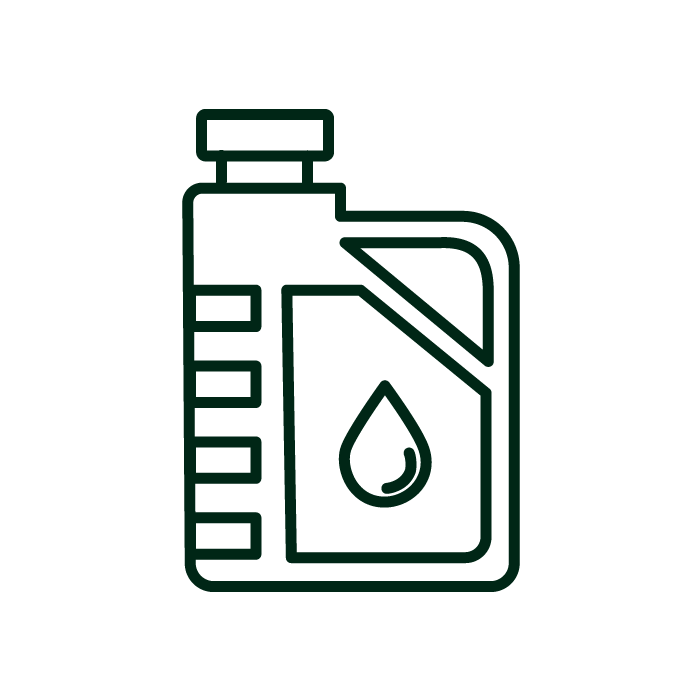 Grønt ikon av drivstofftank for å illustrere AdBlue